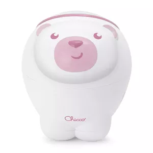 Ночник CHICCO First Dreams Polar Bear напольный, розово‑белый, питание AAA, проекция, 130×100×150 мм