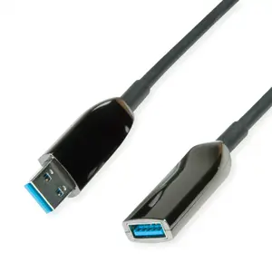 ROLINE USB cable 12.04.1076 USB 3.2 Gen 1 15 m USB A Black