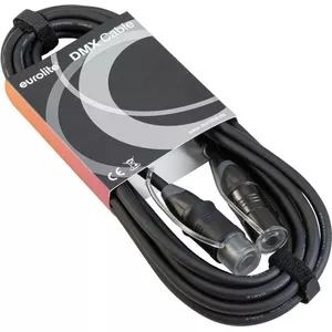 DMX cable EUROLITE EC-1 IP65 3-pin, 5 m, black