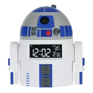 Digitālais modinātājs Paladone R2D2 ar LED ekrānu, barošana no USB, augstums 130 mm