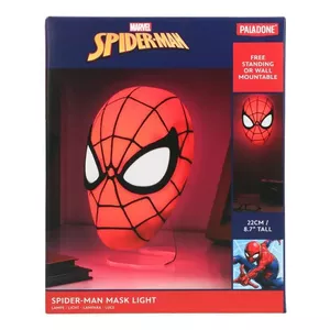 Paladone Spiderman Mask Light — светильник-маска, красно-белая, питание AAA, 130×95×222 мм