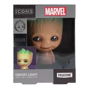 Kolekcionējamā figūriņa Paladone Groot Icon Light, Guardians of the Galaxy, 120 mm, AAA baterijas