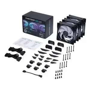 Fan Phanteks D30-120 D-RGB 12 cm Black 3 pcs 1750-2250 RPM