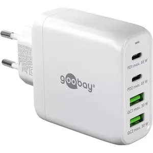 Goobay Lādētājs 64818 Iekštelpu AC Ātrā uzlāde Balts USB Type-C