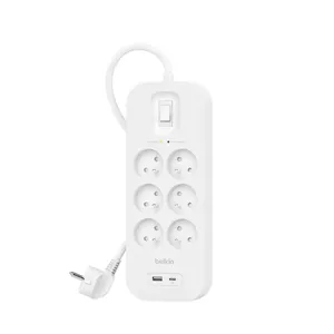 Belkin Connect Белый 6 розетка(и) 2 m