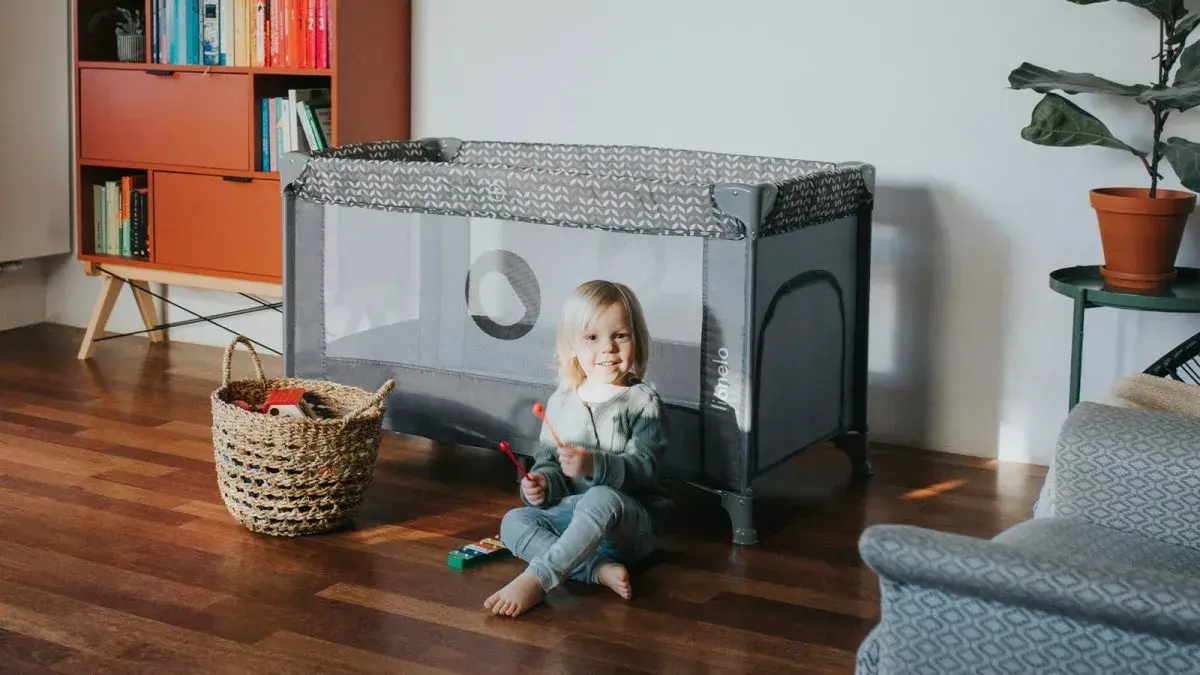Кроватка Lionelo Stefi Concrete Multicolor 2 в 1 Photo 2