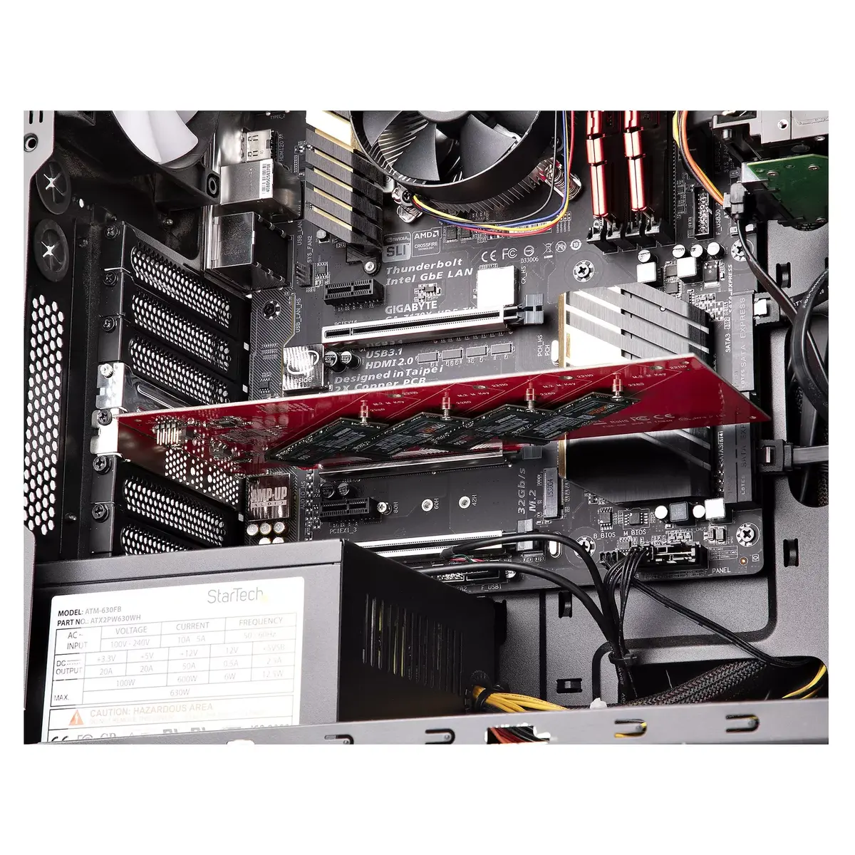 StarTech.com Quad M.2 PCIe adapteris Photo 9