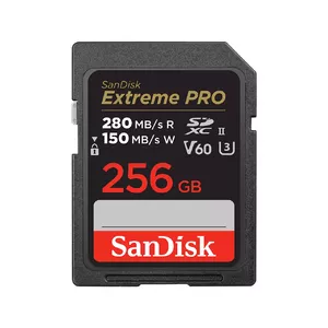 SDXC UHS-II memory card Western Digital (SanDisk) SDSDXEP-256G-GN4IN — 256 GB, UHS-II, U3, V60, Class 10, 280/100 MB/s
