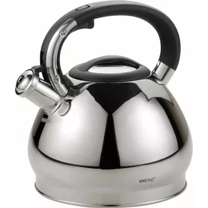 Whistling stovetop kettle KingHoff KH-1211, capacity 3.4 L, stainless-style  whistling spout
