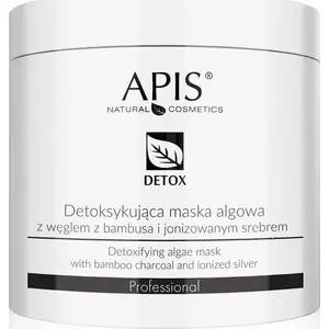 APIS Detox Algae Mask with Bamboo Charcoal and Ionized Silver 200 g - algal detoxifying face mask
