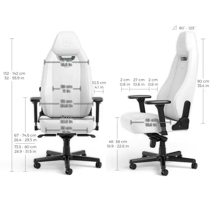 Игровое кресло noblechairs LEGEND — мягкое, белое Photo 5