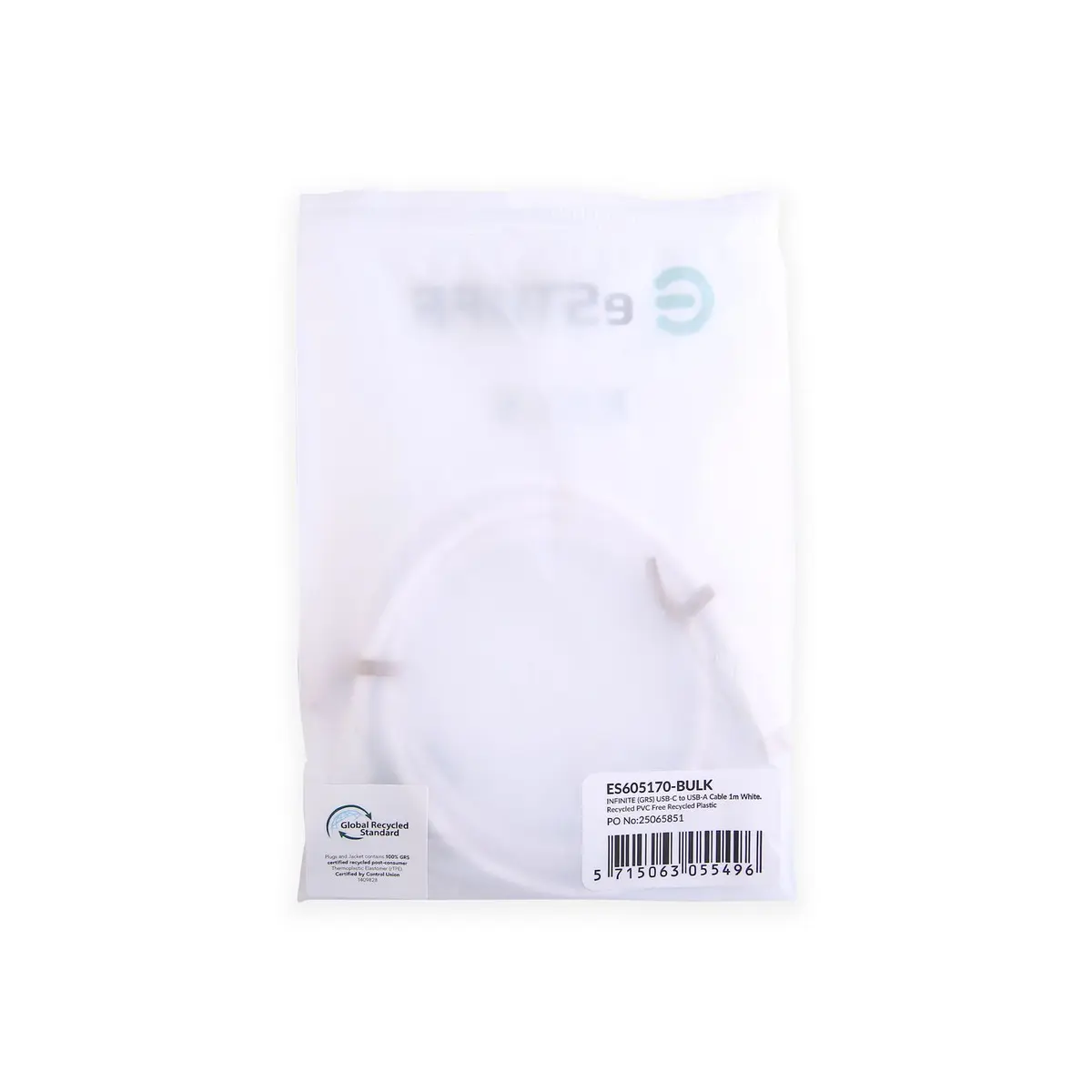 USB кабель eSTUFF ES605170-BULK USB-C - USB-A Photo 3