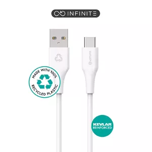 USB кабель eSTUFF ES605170 1м USB C к USB A USB 2.0 Белый
