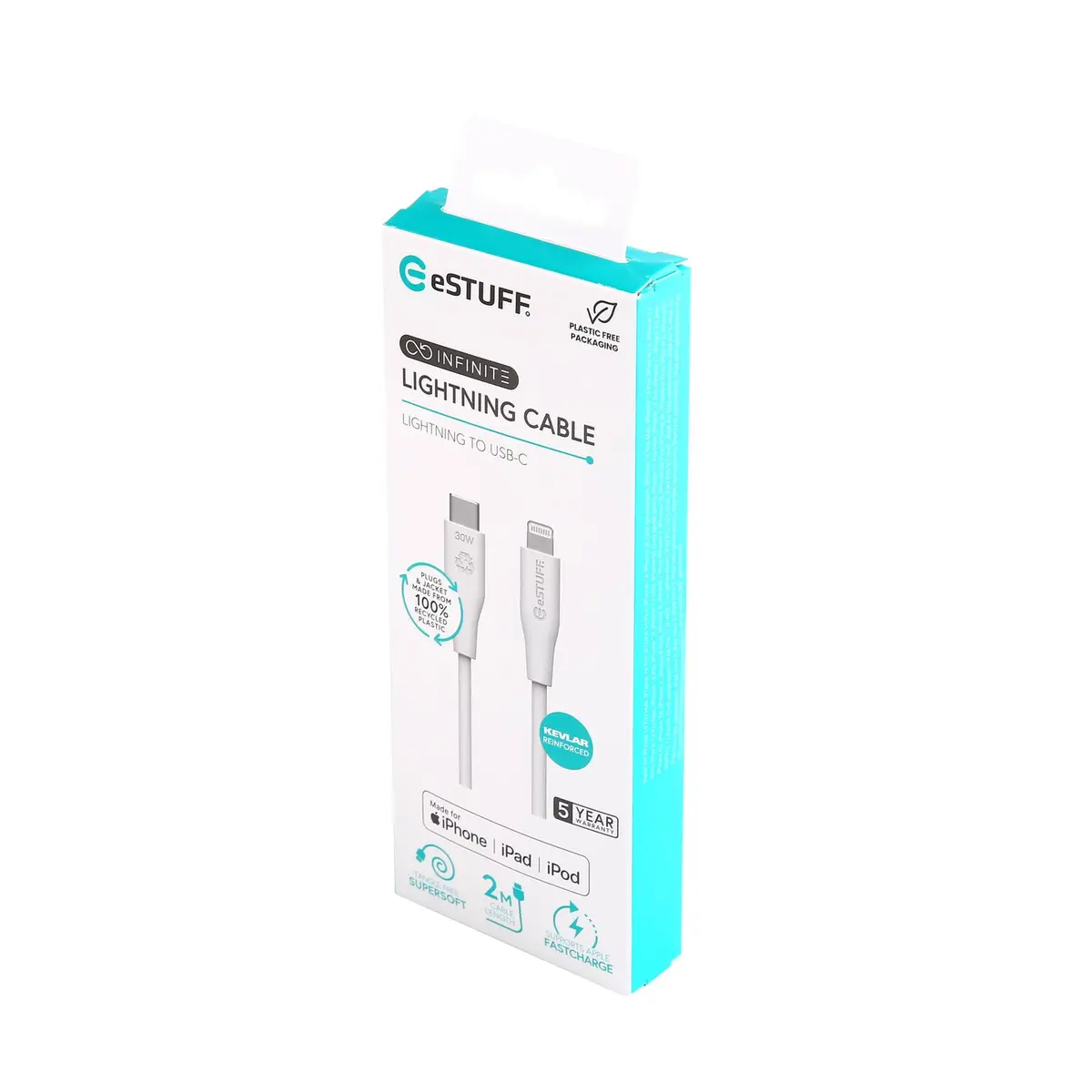 eSTUFF ES602270 Lightning to USB-C Cable Photo 3