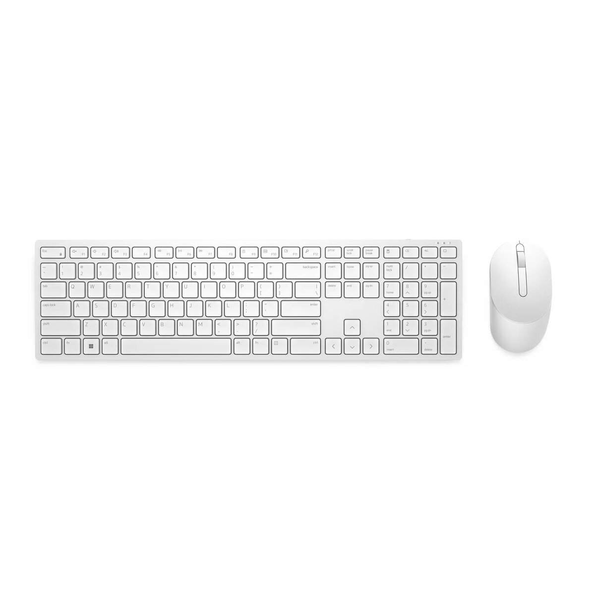 DELL KM5221W-WH Tastatūra Pele iekļauta Bezvadu