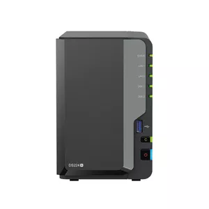 Synology DiskStation DS224+ datu uzglabāšanas serveris NAS Desktops Intel® Celeron® J4125 2 GB DDR4 0 TB Melns