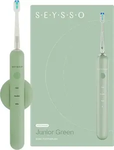 Electric toothbrush Seysso SEYSSO Junior Green — children's rechargeable brush, compact head, gentle mode