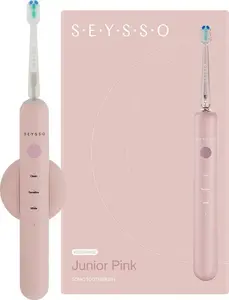 Electric toothbrush Seysso Junior Pink model Junior Pink for children — compact design, battery-powered