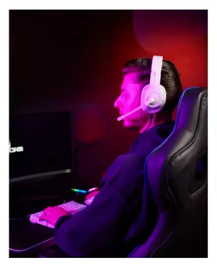 uRage SoundZ 100 V2 Wired Gaming Headset White Photo 5