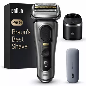 Электробритва с сеткой BRAUN Series 9 Pro+ 9575cc — 5 головок, Wet & Dry, триммер, Li‑Ion, 90 мин, металлический