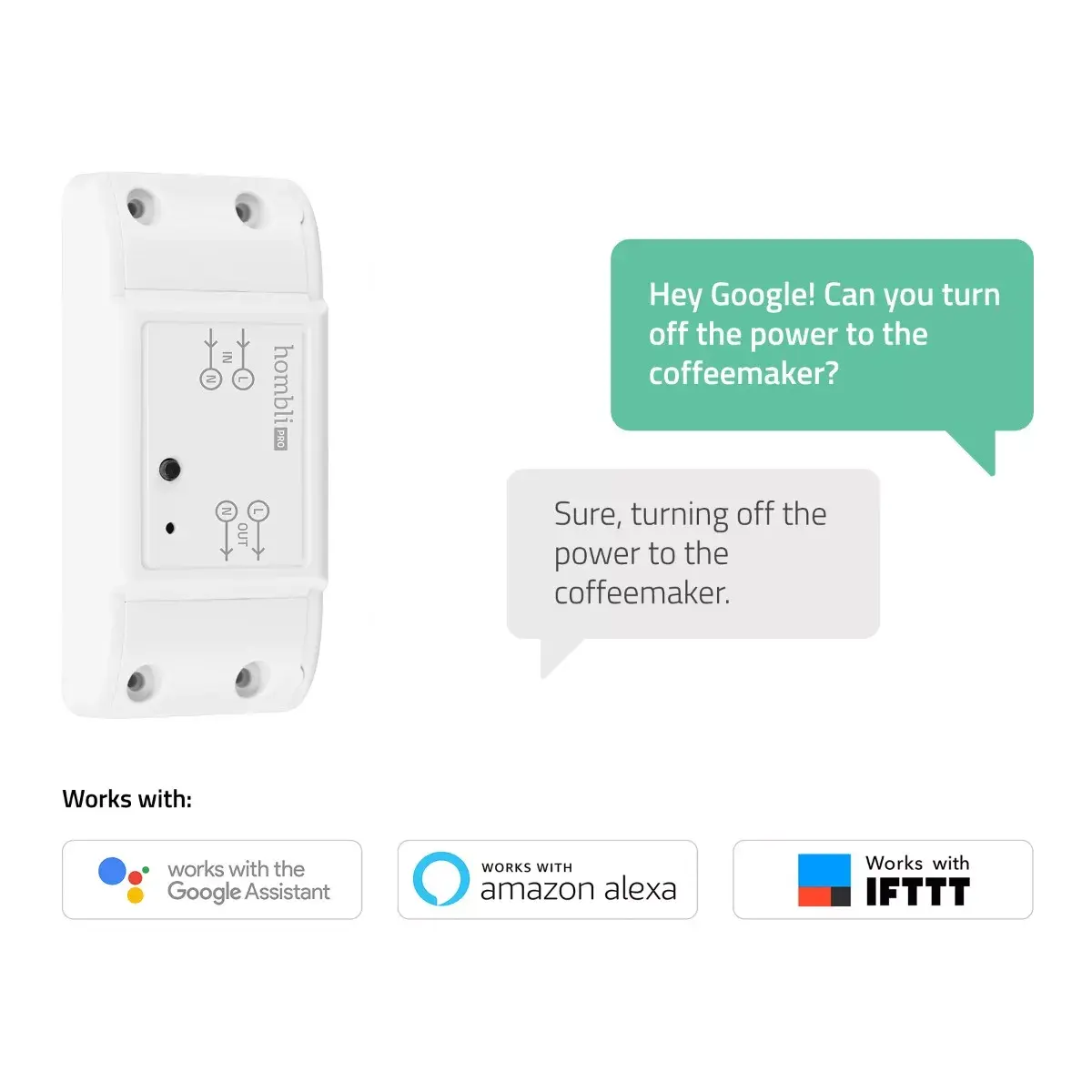 Hombli Smart Switch 2P беспроводной 230 В Photo 5