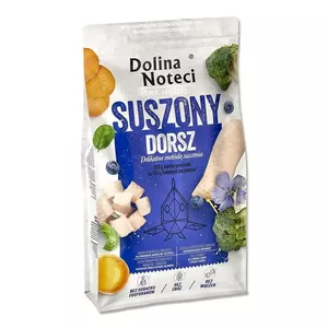 Сухой корм для собак Dolina Noteci Premium треска 9 кг — полноценный рацион для взрослых, белок 26%, жир 15%, без глютена и лактозы