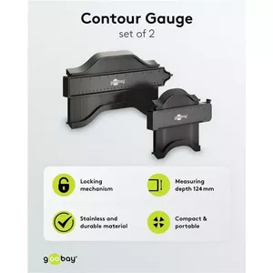Contour Gauge WENTRONIC 2-piece set Model 61668 — profile duplicator for shaping and copying contours