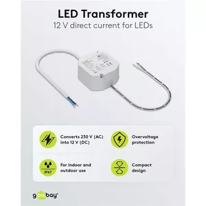 LED Transformer WENTRONIC 12V 12W (Model 59575) for Low-Voltage LED Lighting