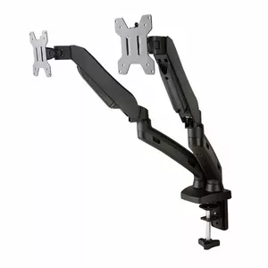 Desk mount for 2 monitors ART L-13GD, compatible with 13"–27" displays, dual-arm adjustable stand