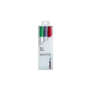 Cricut 2007077 Fine Point Paint Markers, Green, Red, Violet, 3-Pack