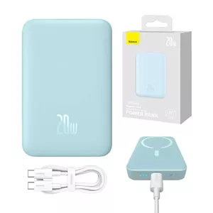 Портативный аккумулятор Baseus Magnetic Mini 10000mAh, USB-C 20W MagSafe (синий)