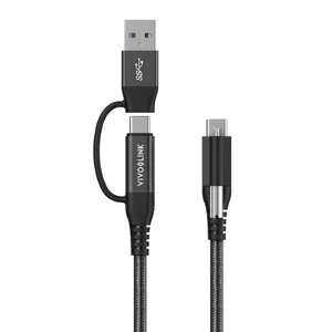 USB cable Vivolink PROUSBCMM1.5ADP 1.5m USB C USB 3.2 Gen 2 Black