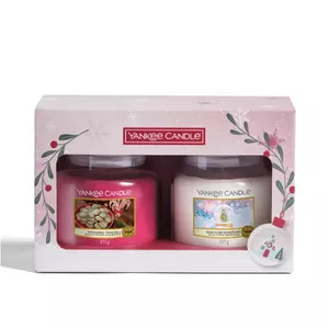Vaska cilindru sveces Yankee Candle 1720873E rozā/baltas 2 gab., svars 411 g