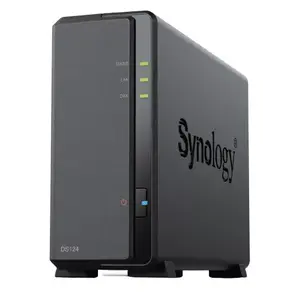 Synology DiskStation DS124 datu uzglabāšanas serveris NAS Desktops Realtek RTD1619B 1 GB DDR4 0 TB DiskStation Manager Melns