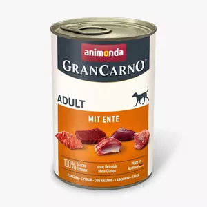 Wet dog food Animonda GranCarno Adult with Duck 400 g — canned single-protein adult dog food