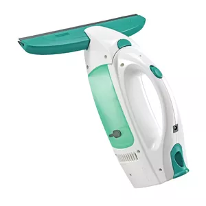 Electric window cleaner Leifheit 51000 — cordless glass vacuum, 28 cm working width, 35 min runtime, turquoise/white