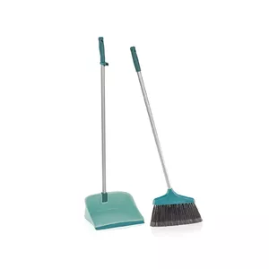 Broom Leifheit 41404 aluminium handle, black and turquoise head