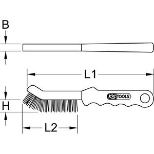 Wire Wheel Brush KS Tools 201.2340 1 pc