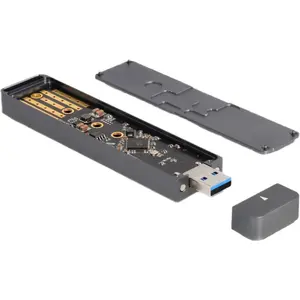 SSD enclosure DeLOCK 42021 M.2 NVME PCIe SATA USB 10 Gbps