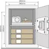 Biroja seifs Yale YSV/390/DB2 — 40 L Photo 5