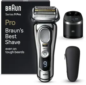 Электробритва BRAUN Series 9 9486cc с док-станцией для зарядки и очистки и дорожним футляром