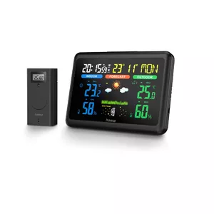 Hama 00185861 digital weather station Black Battery/USB