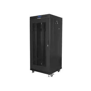 Freestanding floor cabinet LANBERG FF01-6627-23BL 27U 600×600×1456 mm 1200 kg, black