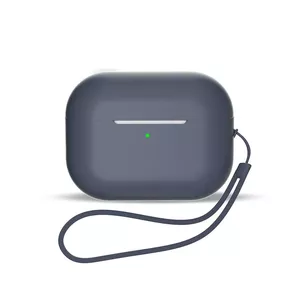 Силиконовый чехол для AirPods 3 с ремешком на запястье - синий