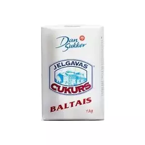 Granulated Sugar Cukurs JELGAVAS 1 kg - White Table Sugar
