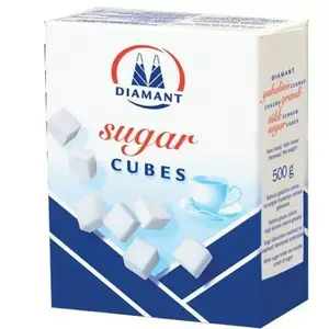 Sugar Cubes Diamant 500 g - white granulated sugar in cube form for beverages and baking