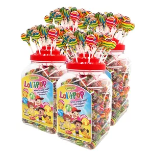Woogie Candy on a Stick Woogie Karameles uz kociņa 1.8kg – assorted caramel lollipops, 1.8 kg bag