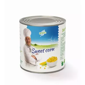 Canned corn Green 2650 ml (drained weight 2120 g) - Green brand