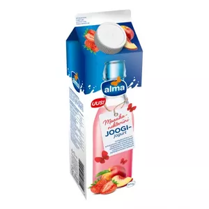 Jogurts Alma 48H ar zemenēm un nektarīniem 900 g - skābpiena produkts