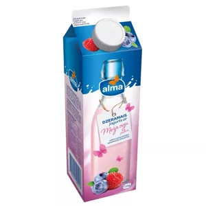 Jogurts Alma 48H meža ogu garša 900 g — kultivēts piena produkts, 48 stundu fermentācija